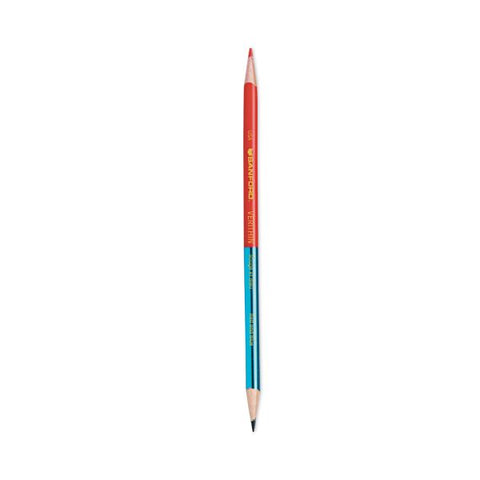 Prismacolor Verithin Colored Pencils, Red/Blue Lead, Red/Blue Barrel, Pack Of 12