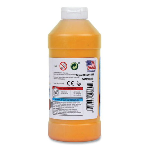 Crayola Artista II Washable Tempera Paint, Peach, 16 oz Bottle
