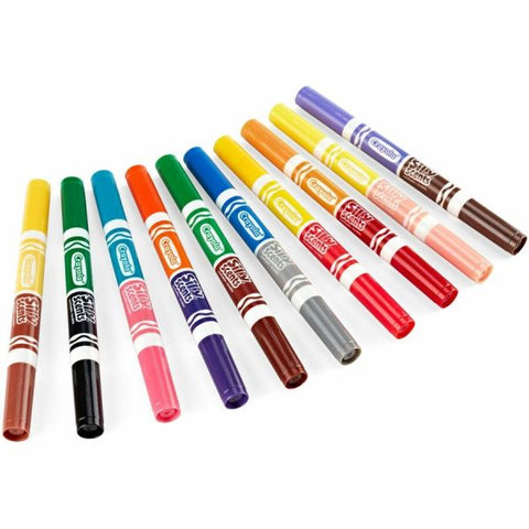 Crayola Silly Scents Smash Up Dual Ended Markers, Broad Tip, Assorted, 10/Pack