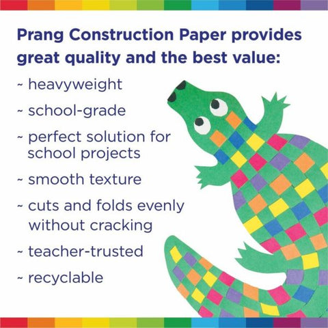 Prang Smart-Stack Medium Weight Construction Paper, 9" x 12", Assorted, Pack Of 300