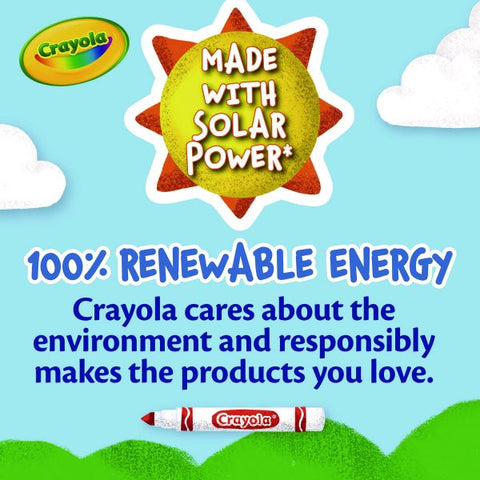 Crayola Broad Line Washable Markers, Broad Bullet Tip, Black, 12/Box
