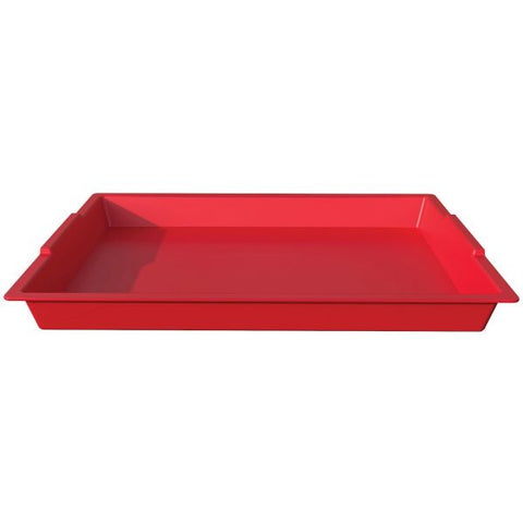 deflecto Little Artist Antimicrobial Finger Paint Tray, 16 x 1.8 x 12, Red