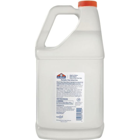 Elmer's Clear Washable School Glue, 1 Gallon, Pack Of 2 Jugs