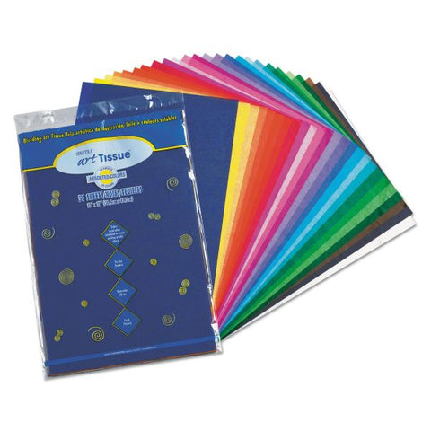 Pacon Spectra Art Tissue, 23 lb Tissue Weight, 12 x 18, Assorted, 50/Pack