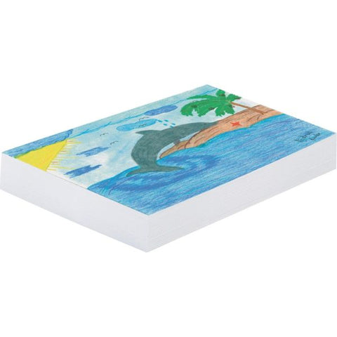 Pacon Plain White Newsprint Paper, 12" x 18", Pack Of 500 Sheets