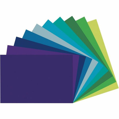 Pacon Tru-Ray Construction Paper, 76 lb Text Weight, 12 x 18, Assorted Cool/Warm Colors, 25/Pack