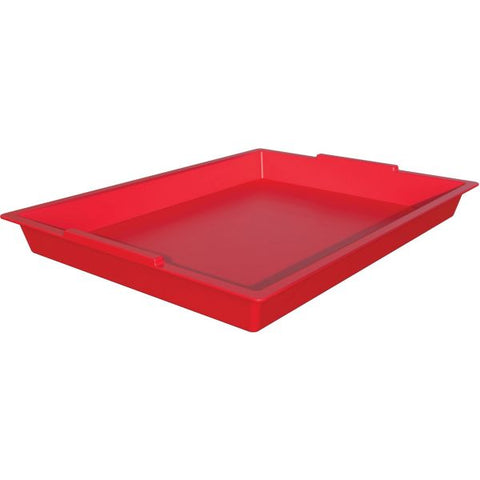deflecto Little Artist Antimicrobial Finger Paint Tray, 16 x 1.8 x 12, Red