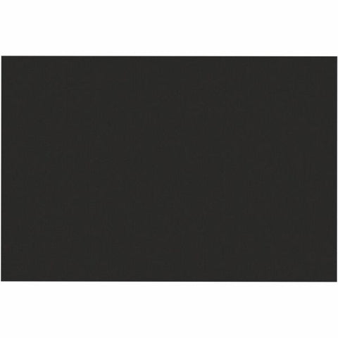 SunWorks Construction Paper, 12" x 18", Black, Pack Of 50