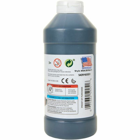 Crayola Washable Paint, Black, 16 Oz