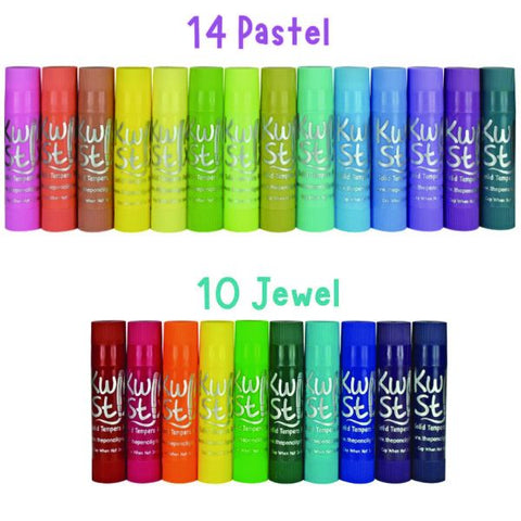 TPG Creations Kwik Stix Tempera Paint Set, 60 Assorted Colors, 60/Pack, 3 Packs/Carton