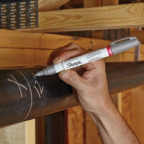 Sharpie Paint Marker, Bullet Point, Silver