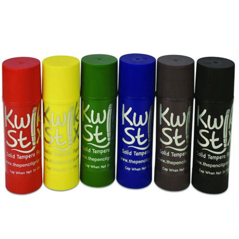 TPG Creations Kwik Stick Tempera Paint, 6 Assorted Classic Colors, 6/Pack, 12 Packs/Carton