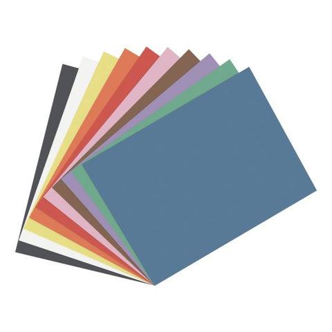 Construction Paper, 9" x 12", 100% Recycled, Assorted Colors, Pack Of 100 Sheets