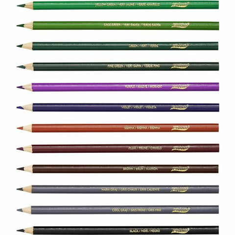 Prang Colored Pencil Sets, 3.3 mm, 2B, Assorted Lead and Barrel Colors, 36/Pack