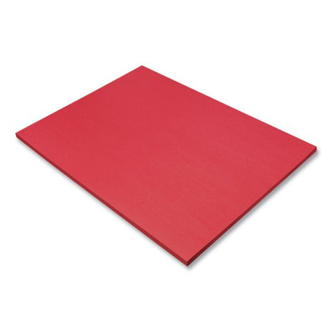 Prang SunWorks Construction Paper, 50 lb Text Weight, 18 x 24, Holiday Red, 50/Pack