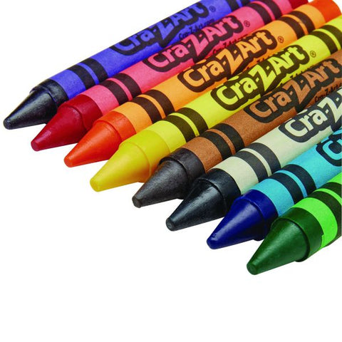 Cra-Z-Art Jumbo Crayons, 8 Assorted Colors, 8/Pack