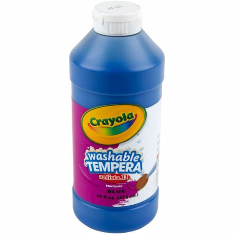 Crayola Artista II Tempera Paint, 16 Oz, Ultra Blue