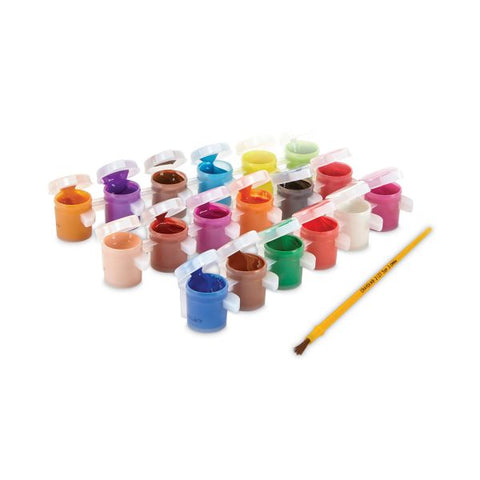 Crayola Washable Paint, 18 Assorted Colors, Interconnected 3 oz Cups