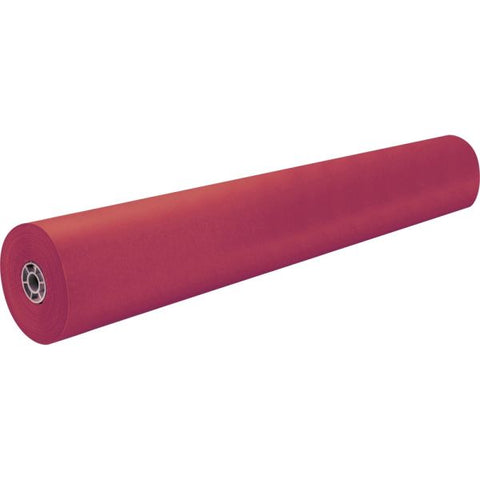 Pacon Rainbow Duo-Finish Kraft Paper Roll, 36" x 1000', Scarlet