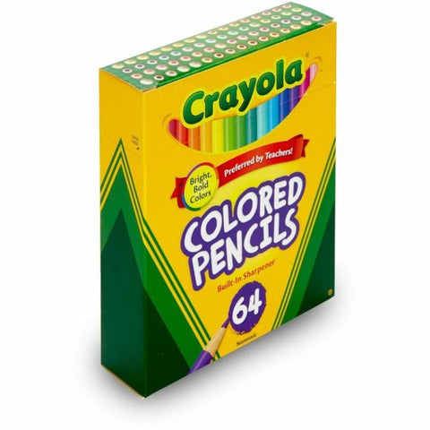 Crayola Kids' Color Choice Short Color Pencil Set, Box Of 64