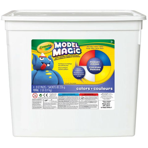 Crayola Model Magic, 2 Lb, Bucket Of 4 Assorted Colors