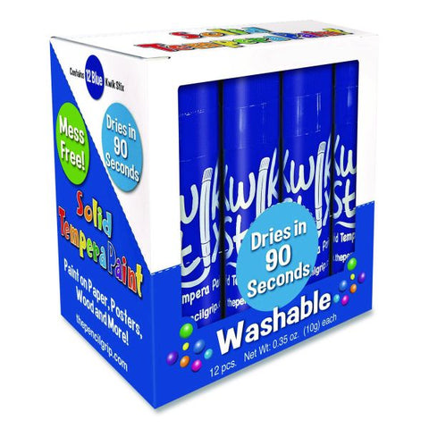 TPG Creations Kwik Stix Single Color Pack, 0.7" x 3.5", Blue, 12/Pack, 12 Packs/Carton