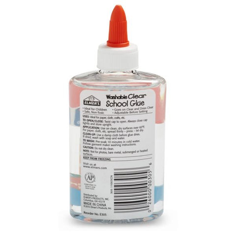 Elmer's Clear Washable School Glue, 5 Oz.