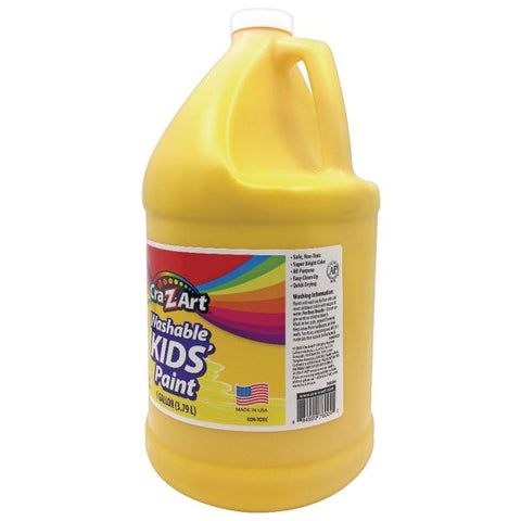 Cra-Z-Art Washable Kids Paint, Yellow, 1 gal Bottle