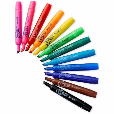 Mr. Sketch Watercolor Markers, Scented Assorted Colors, Set Of 12