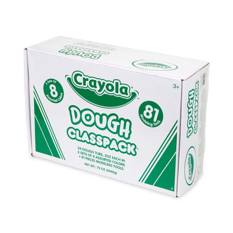 Crayola Dough Classpack, 3 oz, 8 Assorted Colors