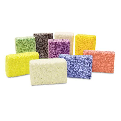 Creativity Street Squishy Foam Color Modeling Bricks - 9 / Pack - Assorted - Foam