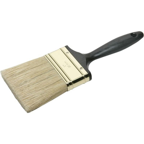 SKILCRAFT Professional Grade Multipurpose Paint Brush, 26, Flat Bristle, Natural, Ebony (AbilityOne 8020-01-596-4248)