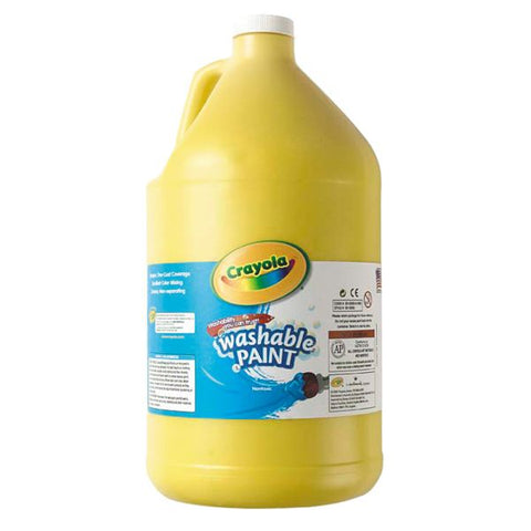 Crayola Washable Paint, Yellow, Gallon