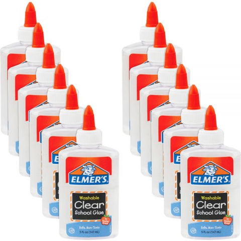 Elmer's Washable Clear School Glue. 5 Oz., Pack Of 12