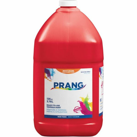 Prang Ready-To-Use Tempera Paint, 128 Oz., Red