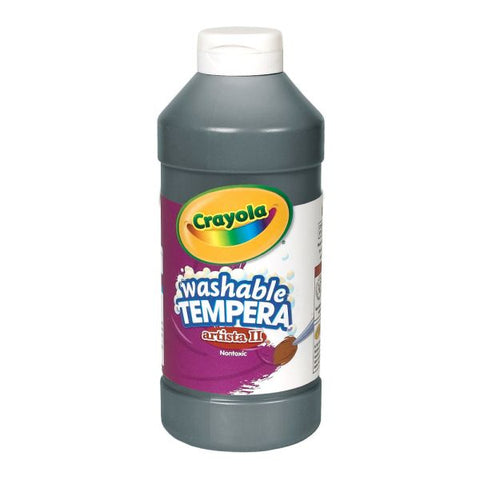 Crayola Artista II Tempera Paint, 16 Oz, Black