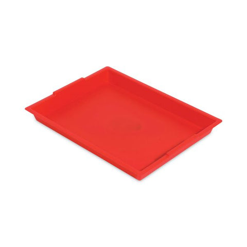 deflecto Little Artist Antimicrobial Finger Paint Tray, 16 x 1.8 x 12, Red