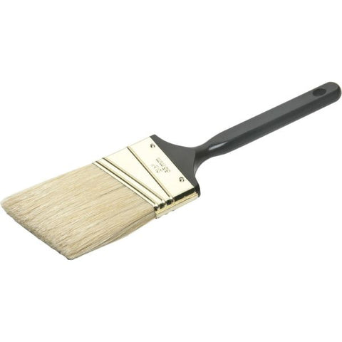 SKILCRAFT Professional Grade Angle Sash Paint Brush, 25, Round Bristle, Hog Hair, Ebony (AbilityOne 8020-01-596-4254)