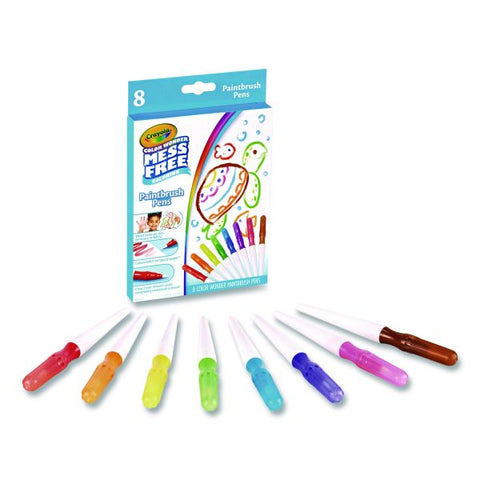 Crayola Color Wonder Paintbrush Pens, Assorted Colors, 8/Pack