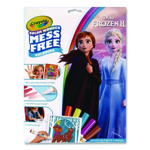 Crayola Disney Frozen 2 Color Wonder Kit, (18) Coloring Pages, (5) Frozen 2 Collection Markers