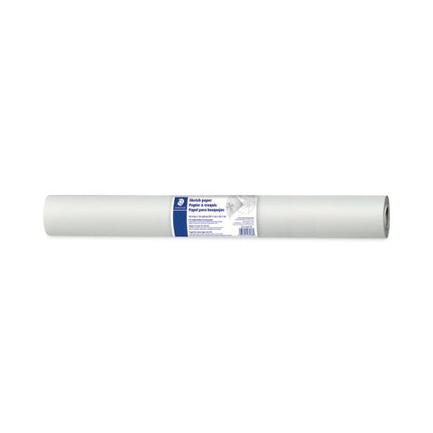 Staedtler Transparent Sketch Paper Roll, 8 lb Bond Weight, 18" x 50 yd, White