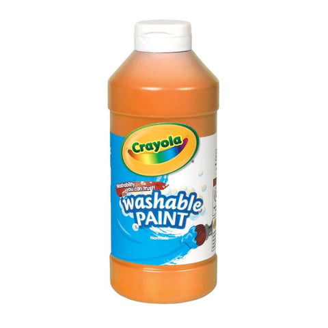 Crayola Washable Paint, Orange, 16 Oz