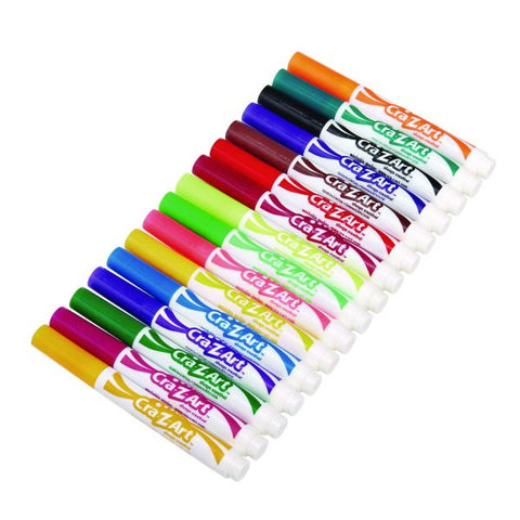 Cra-Z-Art Super Washable Markers Classpack, Broad Bullet Tip, Assorted Colors, 256/Set