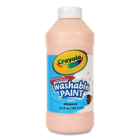 Crayola Washable Paint, Peach, 16 oz Bottle