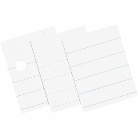 Pacon Composition Paper Without Margins, Unpunched, 3/8" Rule, 8 1/2" x 11", White