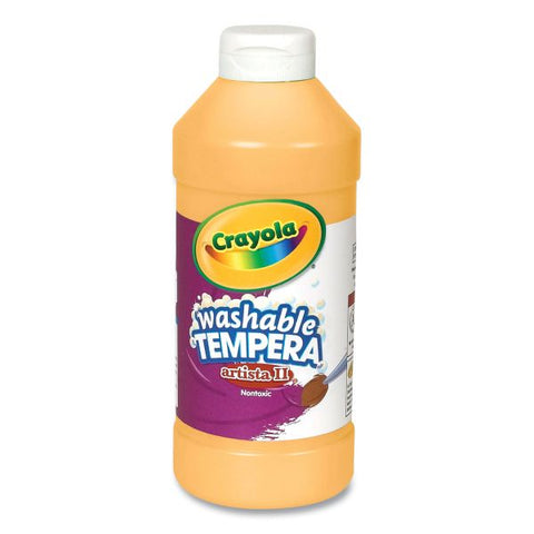 Crayola Artista II Washable Tempera Paint, Peach, 16 oz Bottle