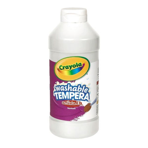 Crayola Artista II Tempera Paint, 16 Oz, White