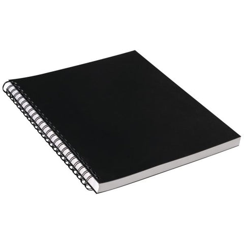 UCreate Heavyweight Sketch Book, 12” x 9”, Unruled, 75 Sheets, Black