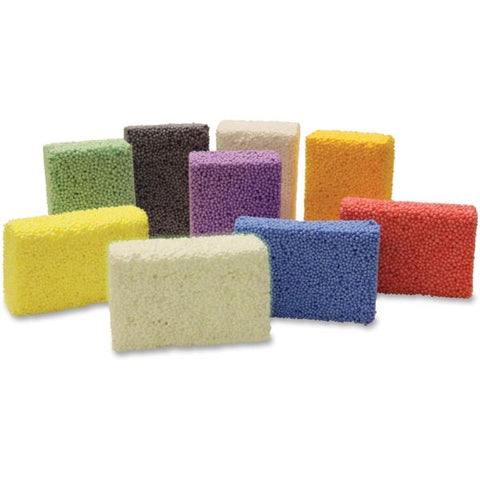 Creativity Street Squishy Foam Color Modeling Bricks - 9 / Pack - Assorted - Foam