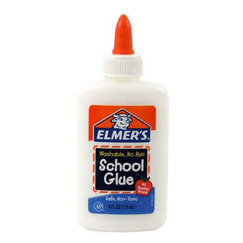 Elmer's White Washable School Glue, 4 oz